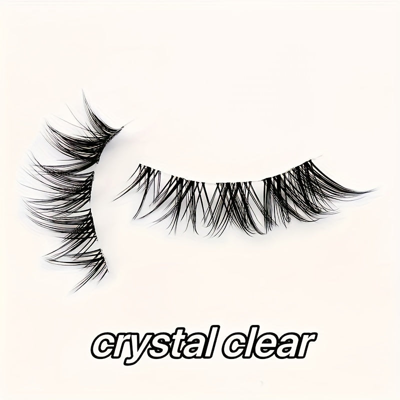 10 Pairs Short Natural Look False Eyelashes Soft Reusable