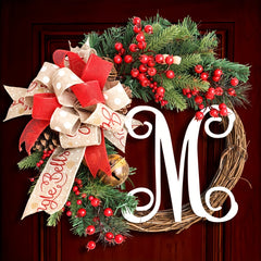 Christmas Wreath Letter Door Hanging Thanksgiving Decoration