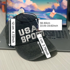 Letter Embroidery Baseball Cap for Couple