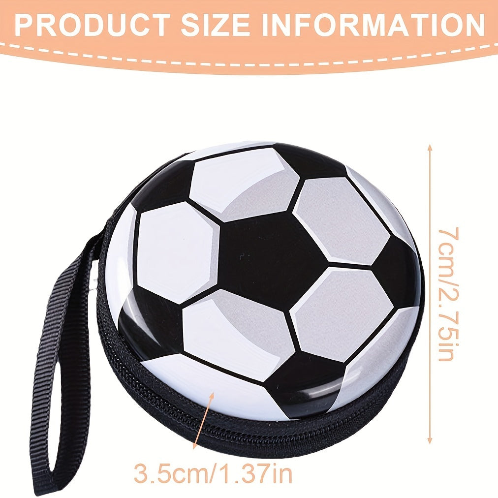 5pcs Football Wallet Coin Zipper Wallet Gift 7cmx3