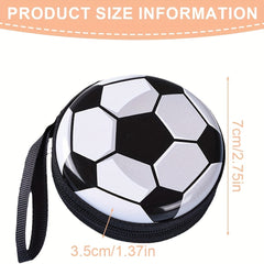 5pcs Football Wallet Coin Zipper Wallet Gift 7cmx3