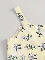 Girls Flower Cami Top & Shorts Set for Summer Beach Party