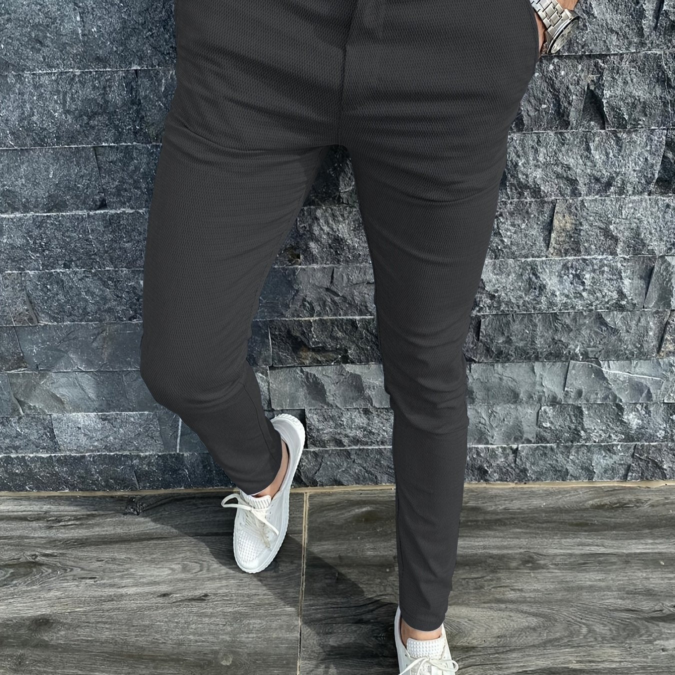 Men's Vintage Style Slim Fit Dress Pants