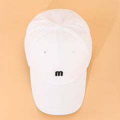 M Embroidery Baseball Cap Casual Sunscreen Dad Hat Breathable Sports Hats