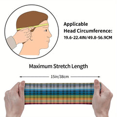 Signature Check Plaid Headband for Sport & Casual Outfits