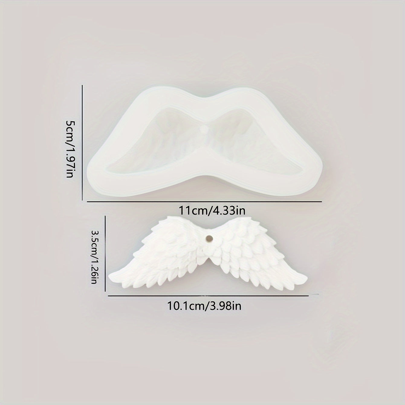 Angel Wings Aromatherapy Plaster Hanging Resin Silicone Mold