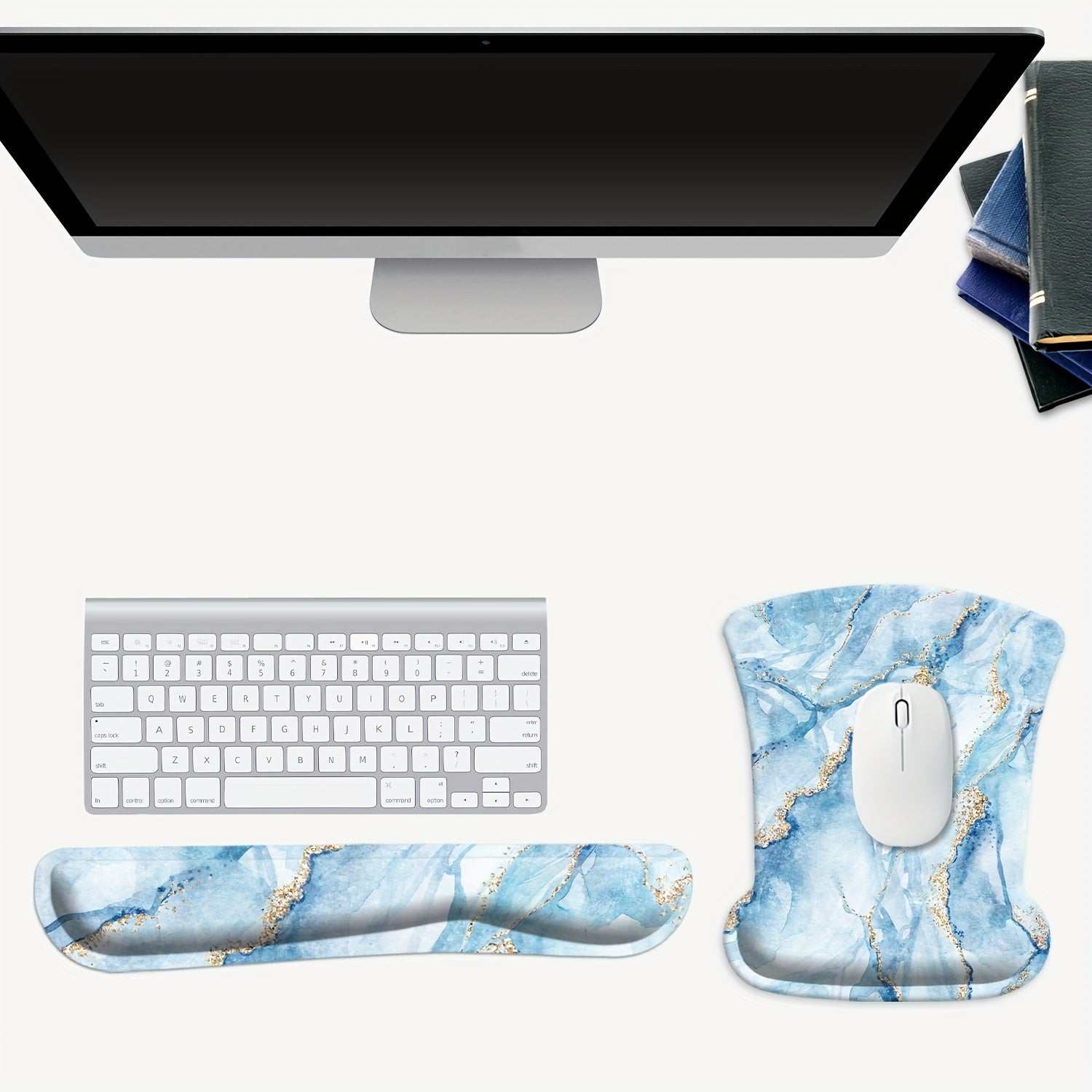 HUADO 3 in 1 Gaming Mouse Pad & Keyboard Wrist Rest