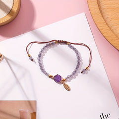 Natural Stone Bead Bracelet Adjustable Wristband Jewelry