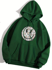 Leopard Print Hoodie with Kangaroo Pocket for Women