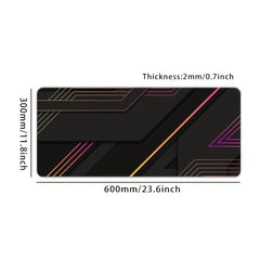 Geometric Stripe Model Mouse Pad Non slip Rubber Mouse Pad