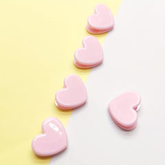 5pcs Pink Heart Clips & Mini Decorative Photo Clips