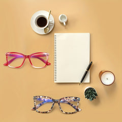 3 Pairs Men's Anti Light Glasses with Bag and Cloth