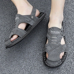 Men's Slip On Beach Sandals Solid Casual Shoes