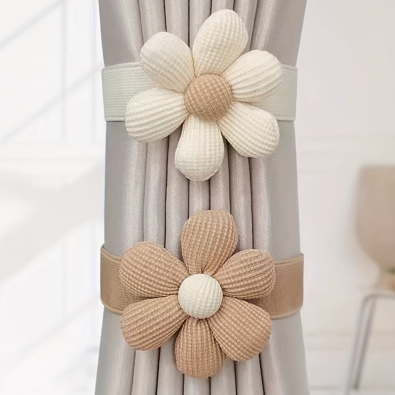 1pc Flower Curtain Tieback Without Punching
