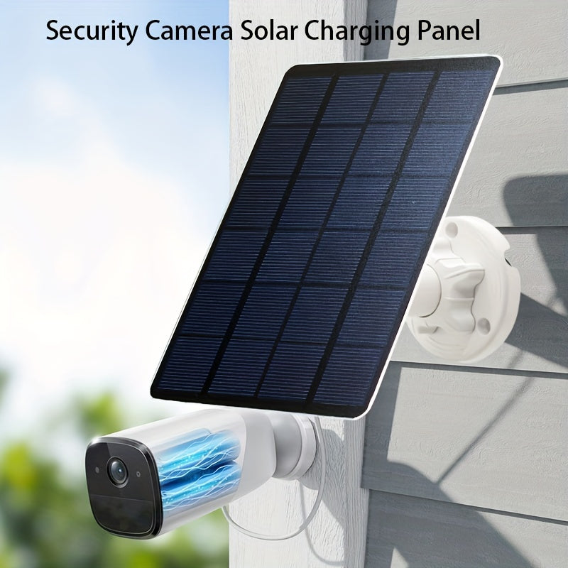 360° Rotatable Solar Surveillance Camera Charging Panel USB Connector