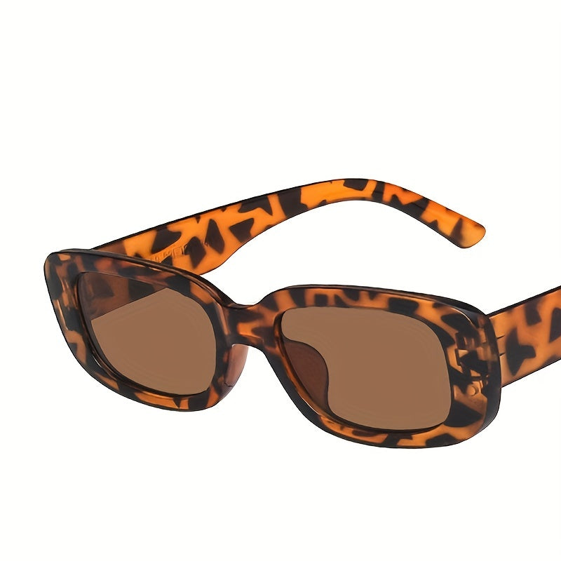 Rectangular Frame Sunglasses Hip Hop Street Style Eyewear
