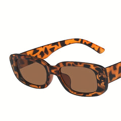Rectangular Frame Sunglasses Hip Hop Street Style Eyewear