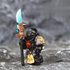 ABS Warrior Figure with Shield Spear Helmet & Armor Intricate Colors