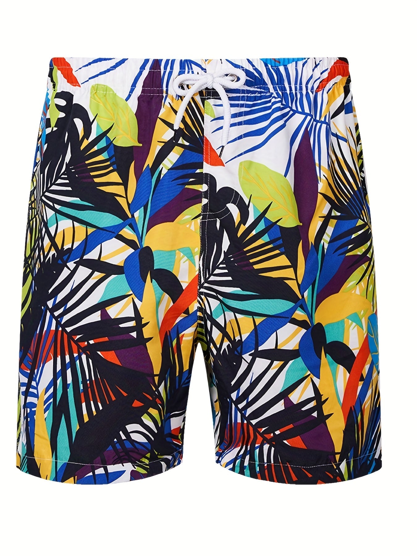 Men's Hawaiian Board Shorts Quick Dry Palm Tree Graphic Summer Beach
