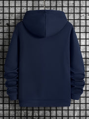 Skull Print Hooded Sweatshirt for Men