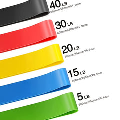 5 Piece Resistance Bands Set for Full Body Workouts