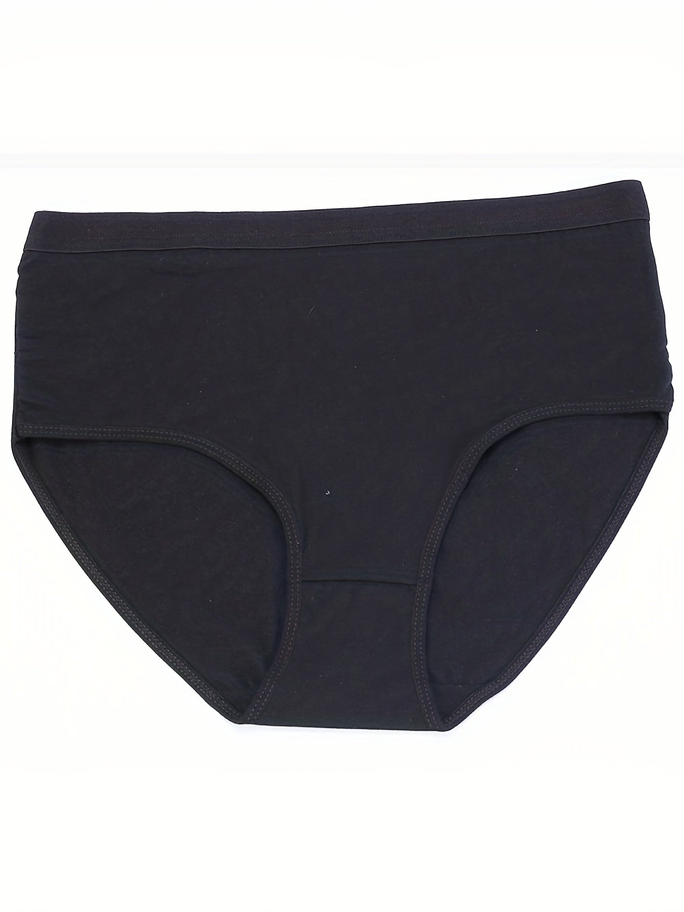 3 Pack Plus Size Basic Underwear Set Women's Plus Solid Panty