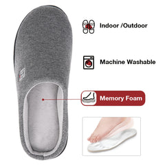 Men's Coral Fleece Lining Memory Foam Slipper