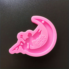Resin Moon Fairy Girl Silicone Casting Mold for DIY Jewelry Making