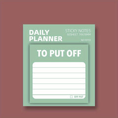 60 Sheets Cartoon Sticky Notes for Student Memo Book