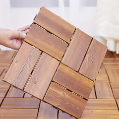 11pcs Wood Flooring 30 Carbonized Anti-corrosion Wood Floor Veneer