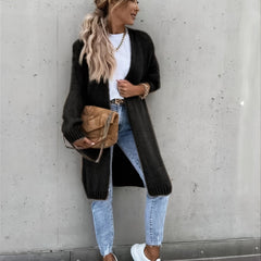 Women's Open Front Knit Cardigan Long Sleeve