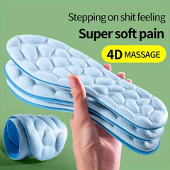 1pair 5D Massage Memory Foam Insoles Sport Running Insoles