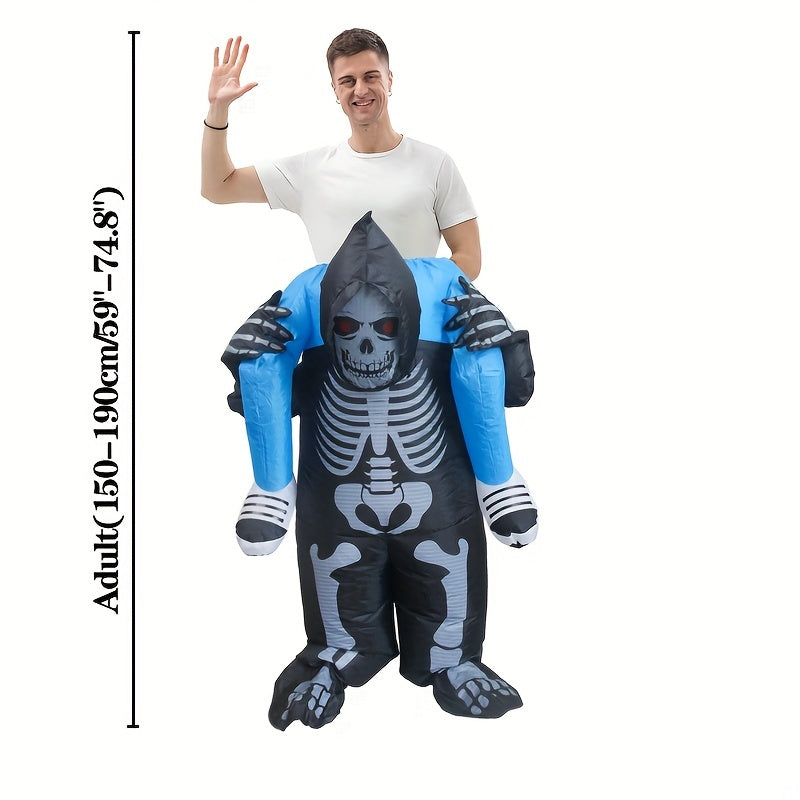 1pc Halloween Funny Doll Inflatable Costume Skull Devil Skeleton Ghost Clothes