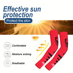 Cooling Arm Sleeves Moisture Wicking Outdoor Driving Cycling