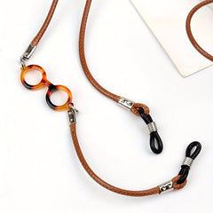 3pcs Leather Glasses Chain Multicolor Halter Non slip Glasses Strap