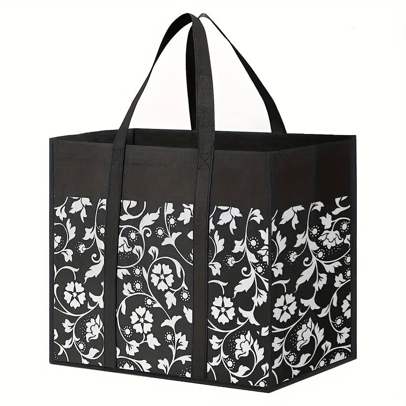 Foldable Reusable Shopping Bag Tote Bags with Reinforced Handles