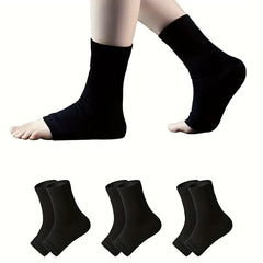 3 Pairs Toeless Compression Socks Ankle Sleeves Plantar Fasciitis