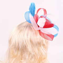 Feather American Flag Headwear for Horse Racing