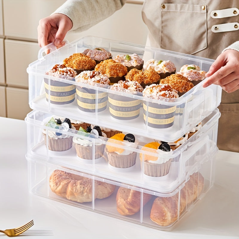 Convenient Cupcake Box Egg Tart Packaging Box Reusable Baking Egg Tart