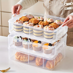 Convenient Cupcake Box Egg Tart Packaging Box Reusable Baking Egg Tart