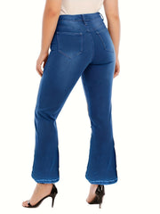 Flared Leg High Stretch Jeans