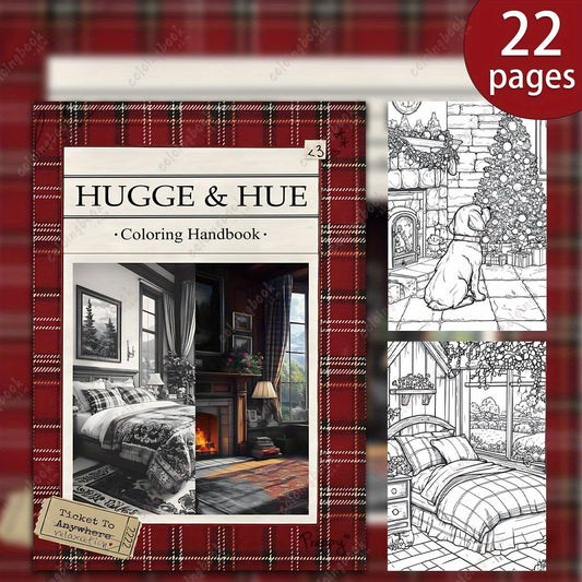 HUGGE & HUE Drawing Coloring Book for Adults