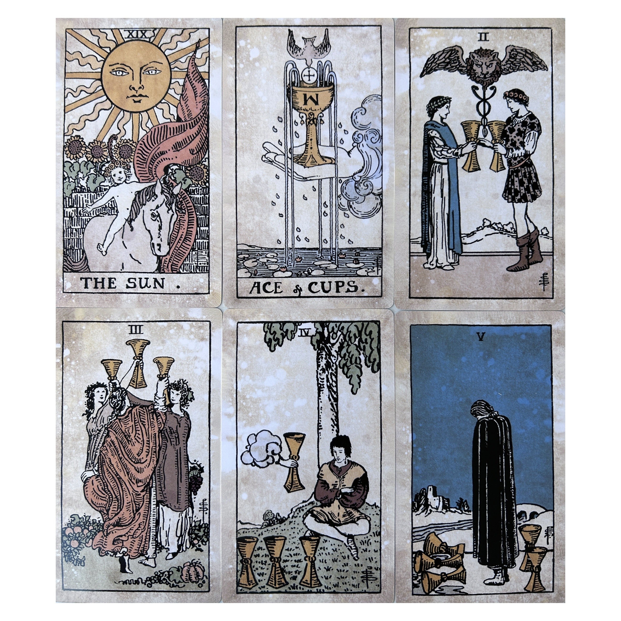 Retro Waite Tarot Deck 78 Cards Study Guide