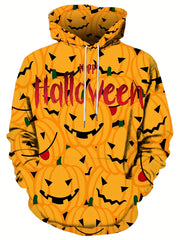 Men's Pumpkin Graphic Hoodie Active 3D Print Sweatshirt