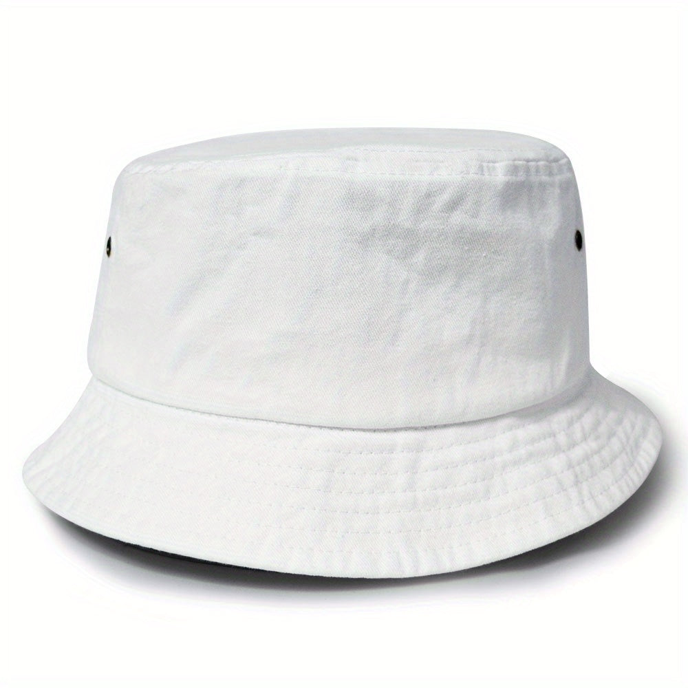 Unisex Cotton Bucket Hat Lightweight Sunshade Cap