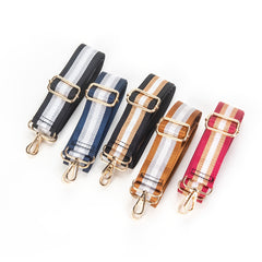 Adjustable Colorful Bag Replacement Strap - Striped Design