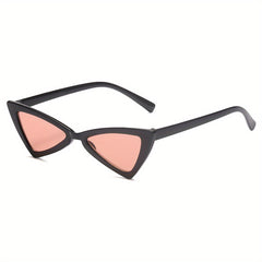 Y2K Triangle Frame Sunglasses Sun Protection for Girls