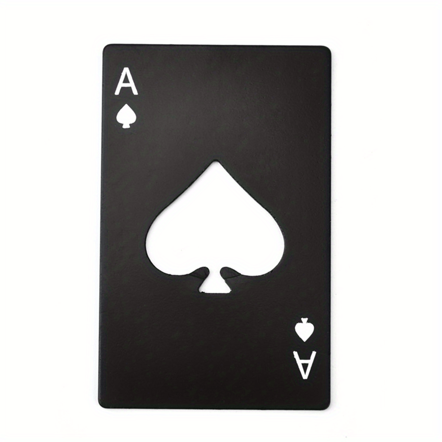 Poker Card Beer Bottle Opener Stainless Steel Halloween Party Supplies