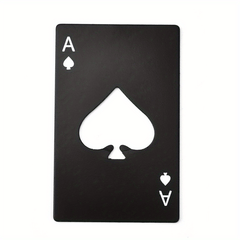 Poker Card Beer Bottle Opener Stainless Steel Halloween Party Supplies