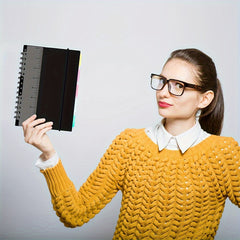 A5 Spiral Notebooks with 5 Colored Dividers - 240 Pages